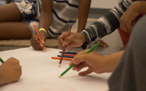 people colouring