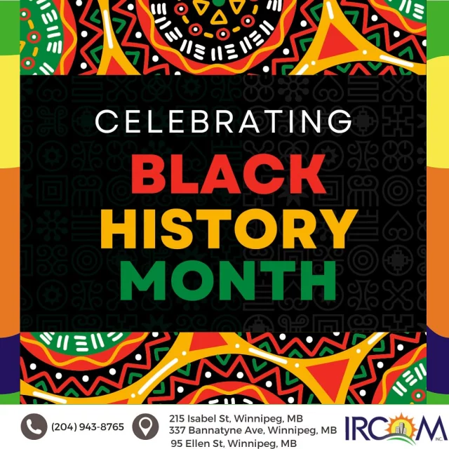 Black History Month is a time to recognize and celebrate the contributions of Black Canadians who have shaped our communities, history, and culture. At IRCOM, we are committed to fostering an inclusive society where everyone has the opportunity to thrive. This month, we reflect on the resilience, achievements, and impact of Black leaders, past and present, while continuing to work toward a future of equity and opportunity for all.
#BlackHistoryMonth #IRCOM