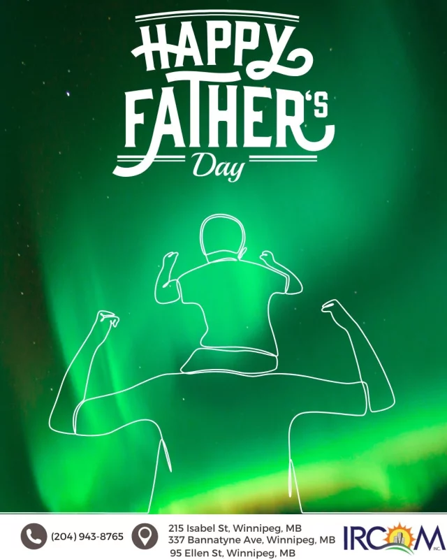 To the fathers who lead with quiet strength, gentle hands, and open hearts, thank you.
Today, we honour the dads, father figures, and mentors who show up every day with love, resilience, and care.
Your presence shapes the future in ways words can’t always express.
Happy Father’s Day. ❤️
#FathersDay #FamilyMatters #ParentingWithLove #CommunityCare #IRCOMWinnipeg #NewcomerStories #TogetherWeThrive