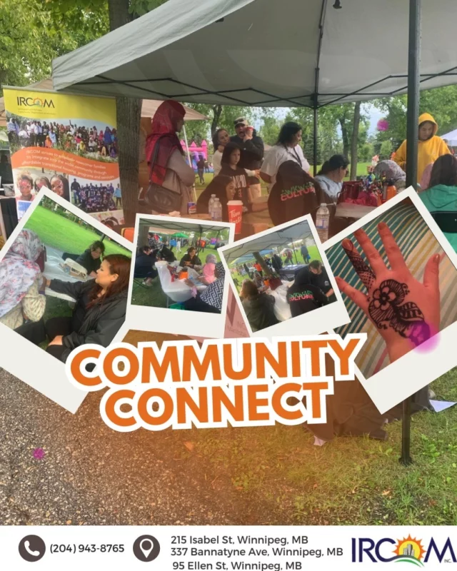 On August 23, IRCOM joined the North End Community Renewal Corporation and the Sákihiwé Festival for Picnic in the Park. It was a wonderful gathering for the North End community, and our henna artists were there to share their talent and creativity. The park was full of smiles, conversation, and connection. Thank you to everyone who stopped by to take part.
North End Community Renewal Corporation (NECRC) @necrc 
@sakihiwe sākihiwē festival 

#IRCOM #CommunityConnections #NorthEndWinnipeg #PicnicInThePark #SakihiweFestival #HennaArt #WinnipegCommunity #StrongerTogether
