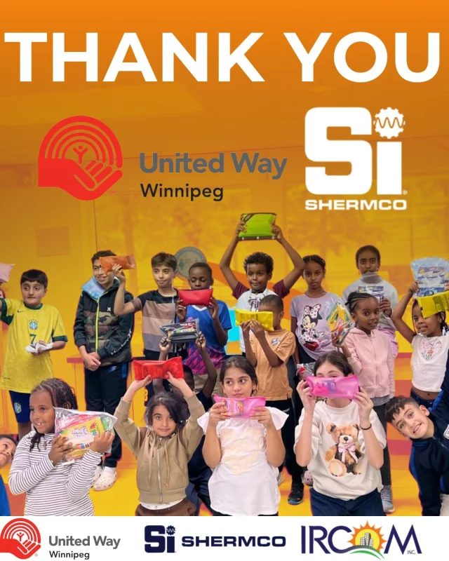 Community support makes all the difference.

Thank you to United Way Winnipeg and Shermco Industries for donating school supplies to help newcomer families get ready for the school year. Your generosity helps ensure children start the year confident, equipped, and excited to learn.

@unitedwaywpg @shermcocanada 

#IRCOM #CommunitySupport #UnitedWayWinnipeg #ShermcoIndustries #WinnipegCommunity