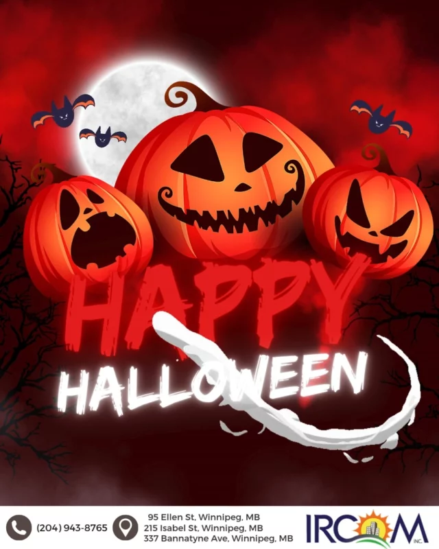 Halloween at IRCOM is all about community, creativity, and care. Our tenants’ kids brought the spirit to life with costumes, laughter, and plenty of treats. Wishing everyone a happy and safe Halloween!

#IRCOM #CommunitySpirit #HalloweenAtIRCOM #IRCOMKids #WinnipegCommunity #NewcomerFamilies #TogetherWeGrow #HalloweenFun #FallCelebration #IRCOMFamily