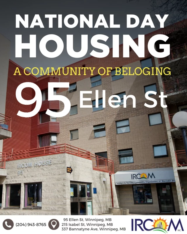 Every home holds a story. For anyone building a new life, that story often begins with a place to call home. At IRCOM, housing is more than four walls. It’s where belonging takes root and community comes alive.

When a family moves into an IRCOM apartment, they’re not just handed keys. They’re welcomed into a space that supports growth and connection, helping parents find jobs, guiding children through school, and offering programs that build confidence and independence.

We empower newcomer families as they settle and integrate into Canadian life. Stable, affordable housing is the foundation for success. From that foundation grows confidence, opportunity, and community.

IRCOM works toward a Manitoba where every newcomer feels at home, valued, and included. Guided by respect, diversity, empowerment, and collaboration, we continue to build spaces where belonging is lived every day through shared meals, laughter in hallways, and friendships that cross cultures.

Today, on National Housing Day, we celebrate housing as a human right and a cornerstone of belonging. Because when people have a safe home, they have the power to build their future.

.
.
.
.
.
.
.

#NationalHousingDay #IRCOM #CommunityOfBelonging #Winnipeg #AffordableHousing #NewBeginnings