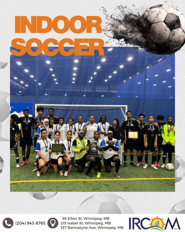 Double Champions. A Moment to Celebrate Together

Our youth showed up with confidence, teamwork, and heart.

Boys secured a 3–0 win, and the girls followed with a strong 7–0 finish.

This is what community looks like. When young people feel supported, they thrive, grow, and achieve amazing things.

We are proud to be part of their journey.

#IRCOM #Belonging #YouthEmpowerment #CommunityStrong #ProudMoment