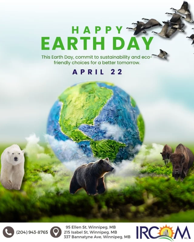 Earth is home for all of us. It’s where new beginnings happen, where cultures connect, and where communities grow stronger together.

This Earth Day, let’s take a moment to care for the place we share. Small, thoughtful choices today can create a healthier, more welcoming future for everyone.

At IRCOM, we believe that building community also means caring for the environment around us.

#EarthDay #IRCOM #CommunityMatters #SustainableLiving #Winnipeg