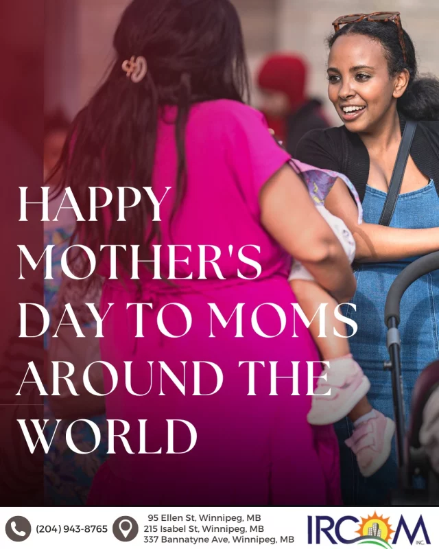 Happy Mother’s Day to MOMS around the world.

Today we celebrate the love, strength, and care that mothers give every day. In that same spirit, a gift to IRCOM helps support families and children as they build stable homes and hopeful futures.
Give in honour of a mom who inspires you. Make a lasting difference.

#MothersDay #IRCOMMoms #CommunitySupport #CelebrateMothers #GiveWithLove