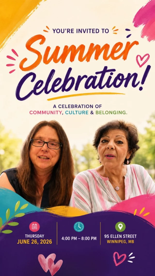 You’re invited to IRCOM’s Summer Celebration 2026!

Join us for an afternoon of culture, connection, and community as we come together to celebrate the diversity that makes our neighbourhood so special. 

Enjoy live performances, family activities, delicious food, music, and so much more.

📅 June 26 🕓 4:00 PM to 8:00 PM 📍 95 Ellen Street, Winnipeg

Bring your family, invite your friends, and celebrate with us as we create another unforgettable day of belonging together.

#IRCOM #SummerCelebration #CommunityOfBelonging #Winnipeg #everyonewelcome
