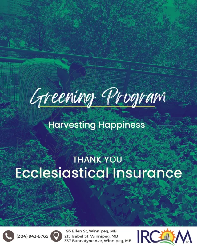 A heartfelt thank you to Ecclesiastical Insurance for supporting IRCOM’s Greening Program through the Community Impact Grant.

This season, the program is bringing together 20 newcomer families and more than 60 participants, including children and youth, to grow fresh food, share knowledge, build friendships, and care for their community spaces.

Through gardening, families are improving access to nutritious and culturally familiar foods, learning sustainable practices, and creating a stronger sense of connection and belonging.

Your support is helping these gardens grow into welcoming spaces where families can learn, connect, and thrive.

#CommunityImpactGrant #IRCOM #GreeningProgram #CommunityConnection #FoodSecurity #NewcomerFamilies