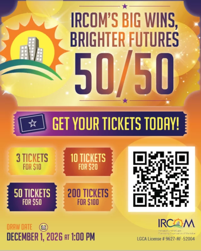 IRCOM's Big Wins, Brighter Futures 50/50 is here!

With a guaranteed prize of $2,500, the real question is... how big will the 
jackpot grow before draw day?

Every ticket supports brighter futures while giving you a chance to win big.

Get your tickets today through the link in our bio.

#IRCOM5050 #BigWinsBrighterFutures #supportcommunities