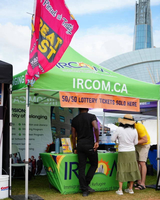 Thank you, @streatfeast.ca , and thank you to everyone who stopped by the IRCOM booth, said hello, connected with our team, and learned more about our work in the community.

It was wonderful meeting so many people and being part of such a vibrant celebration of food, culture, and community.

Missed us at Streat Feast? Our IRCOM 50/50 tickets are still on sale. Support newcomer families and take your chance to win a guaranteed $2,500 prize, with the jackpot continuing to grow.

Get your tickets through the link in our bio.

#IRCOM #StreatFeast2026 #5050Raffle #CommunityOfBelonging #Winnipeg