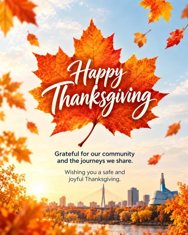 Happy Thanksgiving from IRCOM! 

Today, we’re grateful for the people, stories, and connections that make our community feel like home.

Please note that IRCOM is closed today for Thanksgiving. We’ll be back tomorrow during regular hours.

Wishing everyone a safe and joyful day with family, friends, and community.

#happythanksgiving #ircom #communityofbelonging  #thanksgivingcanada