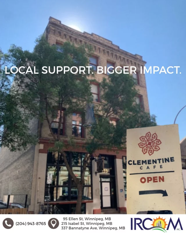 Did you know that Clementine Cafe is located inside one of Winnipeg’s historic buildings?

Found at 123 Princess Street in the Exchange District, Clementine Cafe operates in the basement of the Miller and Richard Type Foundry Building.
Winnipeg's local restaurant community plays an important role in bringing people together, creating welcoming spaces, and strengthening our local neighbourhoods.

A big thank you to Clementine Café for supporting IRCOM's Big Wins, Brighter Futures 50/50 Raffle! 

By displaying our raffle tent cards, they're helping raise awareness and support for newcomer and refugee families as they build new lives in Winnipeg.

Be sure to visit Clementine Café on Princess, where diners can scan the QR code for a chance to win a guaranteed jackpot of $2,500+ while making a difference in our community.

You can also get your tickets online at https://rafflebox.ca/raffle/ircom-test/ or through the link in our bio.

LGCA Licence #9627-RF-52004

#BigWinsBrighterFutures #IRCOM #Winnipeg #SupportLocal #CommunityStrong